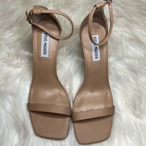 Steve Madden Tan Ankle Strap Heels